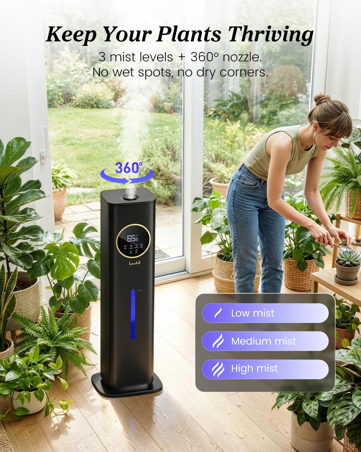 Humidifiers for Bedroom, 2.1Gal/8L Humidifiers for Home